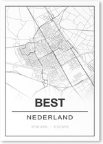 Poster/plattegrond BEST - A4