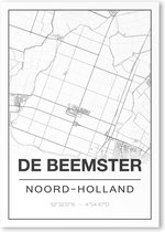 Poster/plattegrond BEEMSTER - A4