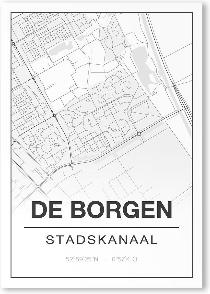Poster/plattegrond DEBORGEN - A4