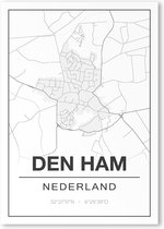 Poster/plattegrond DENHAM - A4