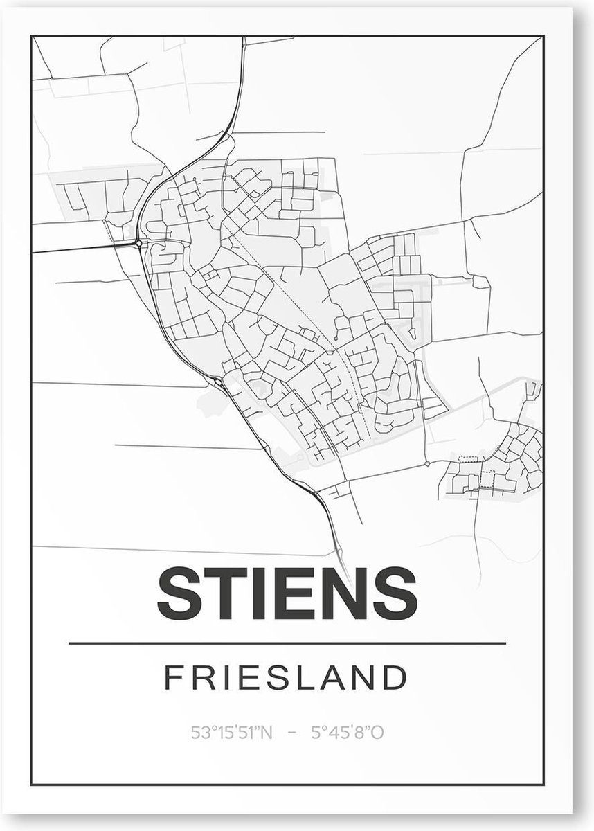 Poster/plattegrond STIENS - A4