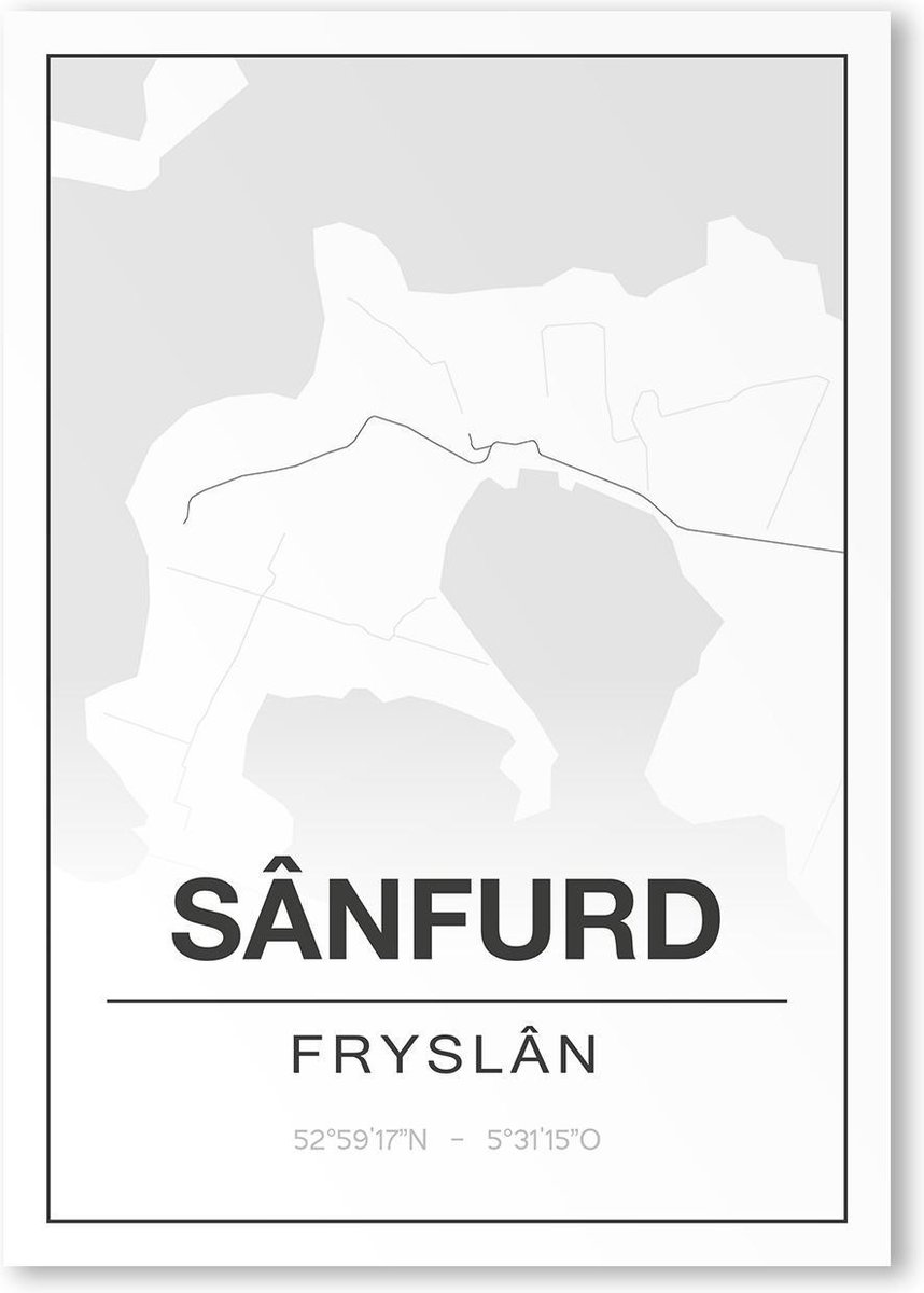 Poster/plattegrond SANFURD - A4