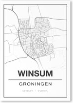 Poster/plattegrond WINSUM (GR) - 30x40cm