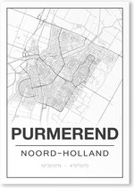 Poster/plattegrond PURMEREND - A4