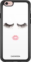 iPhone 6/6s hoesje glass - Kiss wink | Apple iPhone 6/6s case | Hardcase backcover zwart