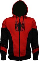 Marvel Spiderman Vest met capuchon -L- Red & Black Outfit Rood/Zwart