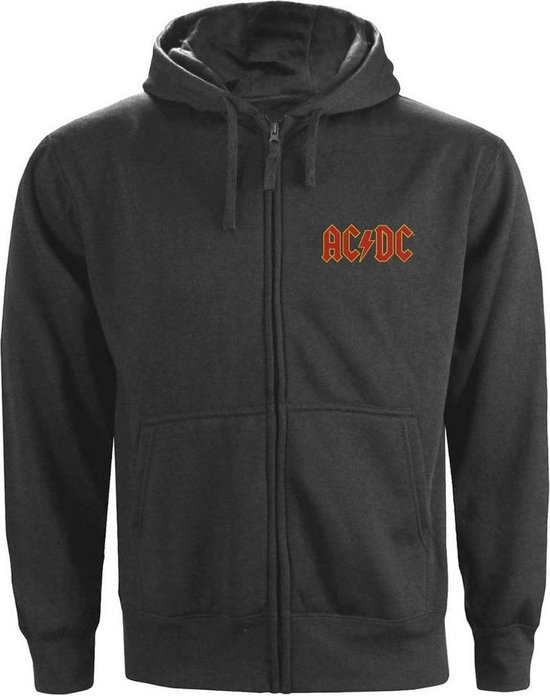 AC/DC Vest met capuchon Logo Grijs