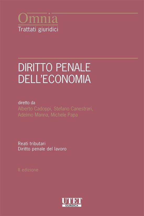 Diritto penale dell'economia - cover