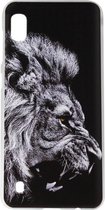 ADEL Kunststof Back Cover Hardcase Hoesje Geschikt voor Samsung Galaxy A10/ M10 - Leeuw Zwart