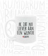 #DARUM! Mok - Liever Wijntje - Mok met grappige tekst - Quote