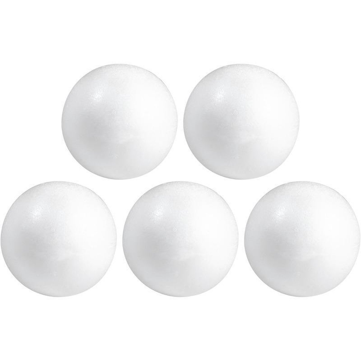 Lot De 8 Boules Polystyrène 12cm Diamètre - Idéal Découpage, Peinture Et Loisirs Créatifs Lot 8 Boules CWR