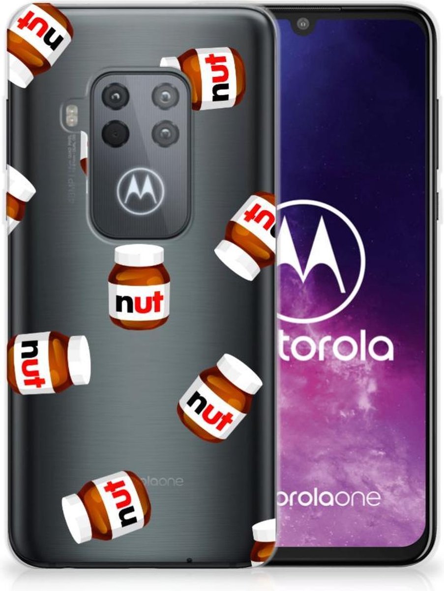 TPU Hoesje voor Motorola One Zoom Siliconen Case Nut Jar