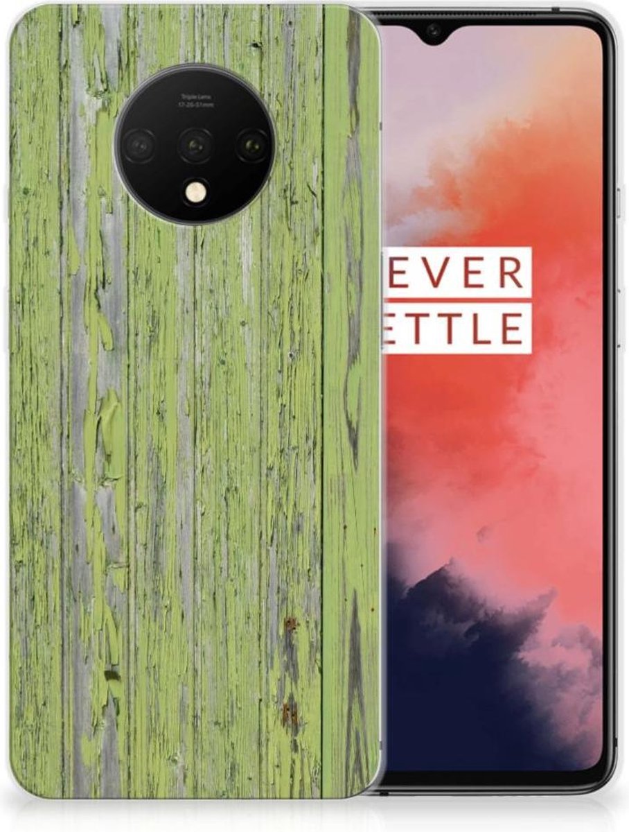 OnePlus 7T Bumper Hoesje Green Wood