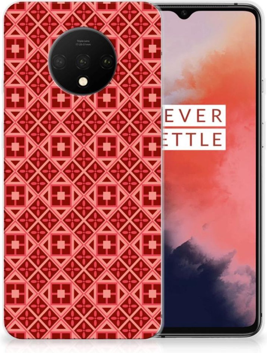OnePlus 7T TPU bumper Batik Rood