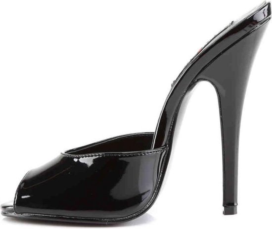 Devious - DOMINA-101 Muiltjes - Paaldans schoenen - 40 Shoes - Zwart