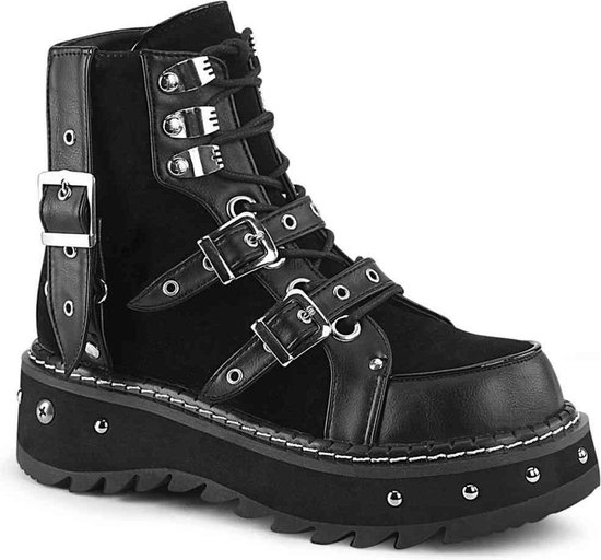 Demonia Enkellaars Shoes- LILITH-278 Zwart