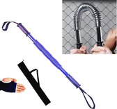 Let op type!! 20kg voorjaar handgrepen arm sterkte Brawn training apparaat + hand Guard + opbergtas set (blauw)