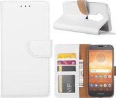 Xssive Hoesje voor Motorola Moto E5 Play - Book Case - Wit