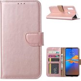 Xssive Hoesje voor Motorola Moto E6 Plus - Book Case - Rose Goud