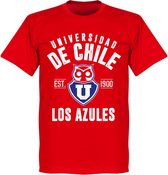 Universidad de Chile Established T-Shirt - Rood - XXL