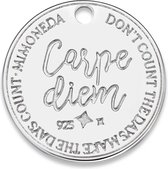 MI MONEDA Carpe Diem Tag - Zilver 925 - Zilverkleurig - 20 MM