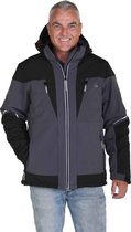 BJØRNSON OTIS Softshell Jas Warm gewatteerd Heren - Maat S - Zwart / Grijs