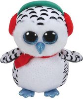 TY Boo's Kerst Uil Knuffel Nester 24 cm