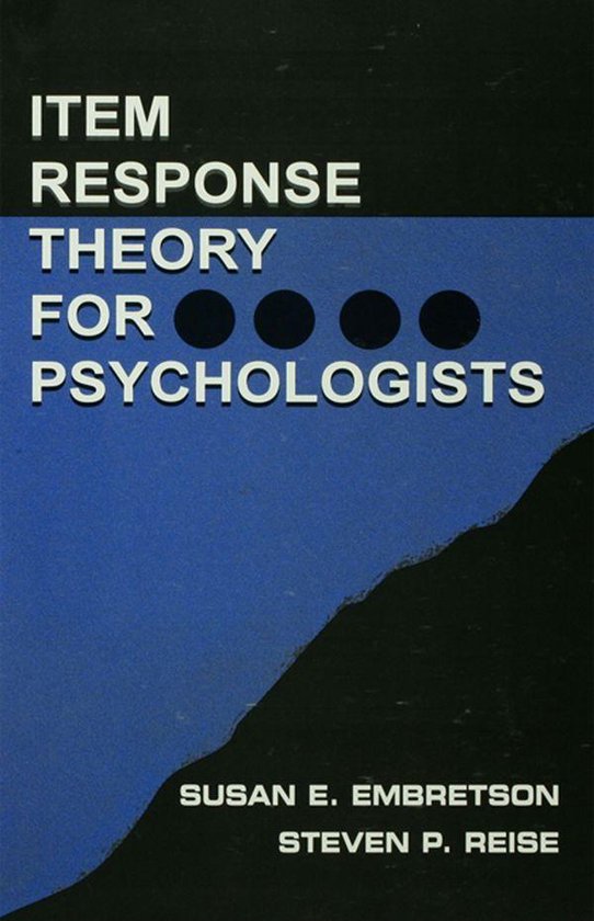 Item Response Theory for Psychologists - cover