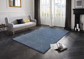 Design vloerkleed Arles Elle Decoration - blauw/zilver 160x230 cm