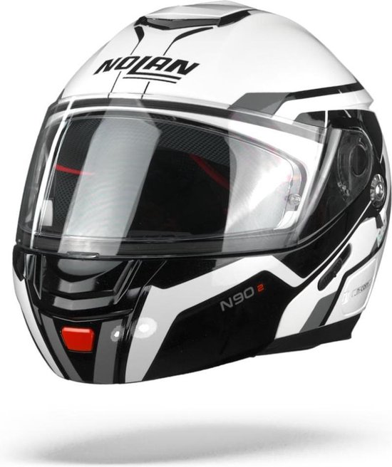 Nolan N90-2 Meridianus 31 Metal White Black Systeemhelm - Motorhelm - Maat  S | bol.com
