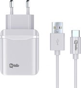 BeHello Oplader QC 3.0 Snellader met USB-C Oplaadkabel - Wit