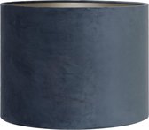 Light & Living Cap cylindre 20-20-15 cm VELOUR bleu poussiéreux