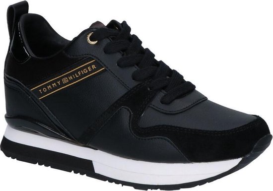 Roestig wijs as Shop Tommy Hilfiger Zwarte Sneakers Dames | UP TO 53% OFF