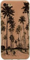GadgetBay Tinystories handgeschilderde palmbomen illustratie hoesje iPhone 7 8 SE 2020 - Palm Case