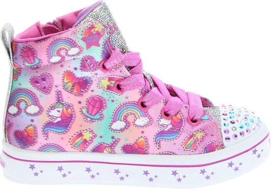 Skechers Twinkle Toes hoge sneakers met lichtjes roze/multi Skechers  Schoenen Sneakers Hoge sneakers Worldwide shipping available Cheap and  stylish department store