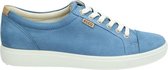 ECCO Soft 7 dames sneaker - Blauw - Maat 38