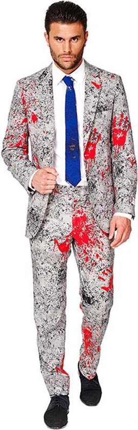 OppoSuits Zombiac - Costume Homme - Gris - Halloween - Taille 50