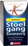 Doos Lucovitaal Stoelgang Sennavrij met 60 tabletten voor darmfunctie.