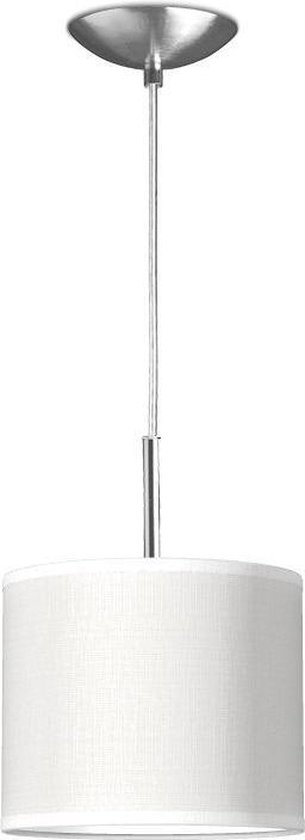 Home Sweet Home hanglamp Bling - verlichtingspendel Tube Deluxe inclusief lampenkap - lampenkap 20/20/17cm - pendel lengte 100 cm - geschikt voor E27 LED lamp - wit
