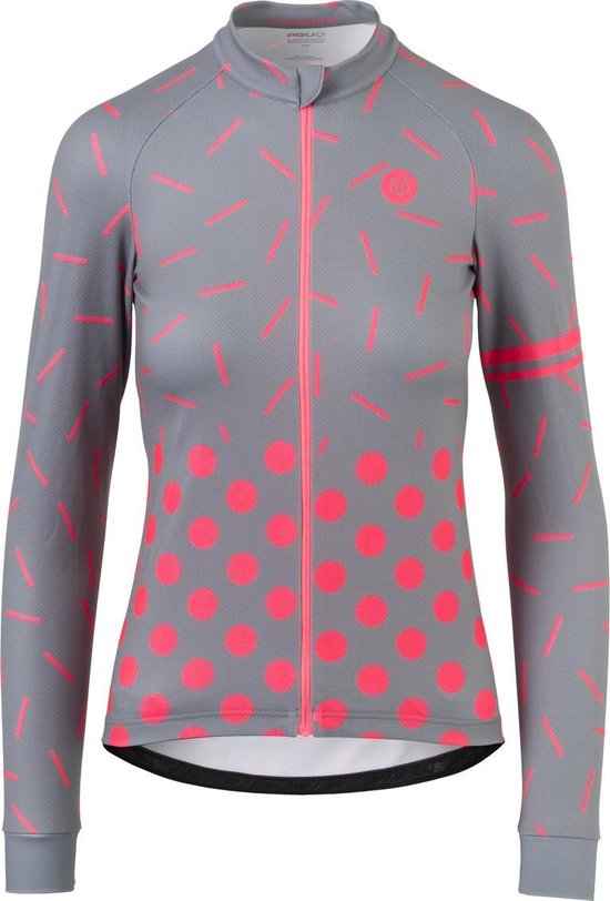 AGU Sprinkle Dot Fietsshirt Lange Mouwen Essential Dames - Grijze - XXL