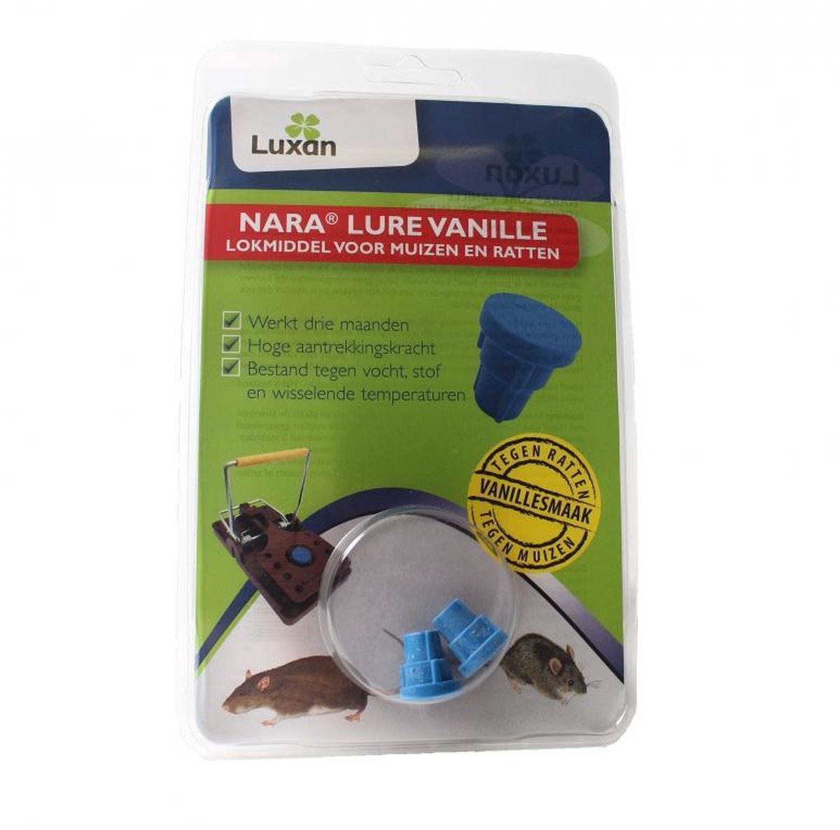 Luxan Nara Lure attractif pour souris et rats blister 2 pcs