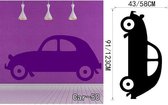3D Sticker Decoratie Hoge kwaliteit Modern interieur Luxe oude auto muursticker Vinyl zelfklevende transport Race auto sticker voor Sofa achtergrond - Car50 / Large