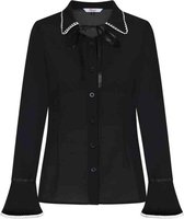 Dancing Days Blouse -S- CAROLINE Zwart