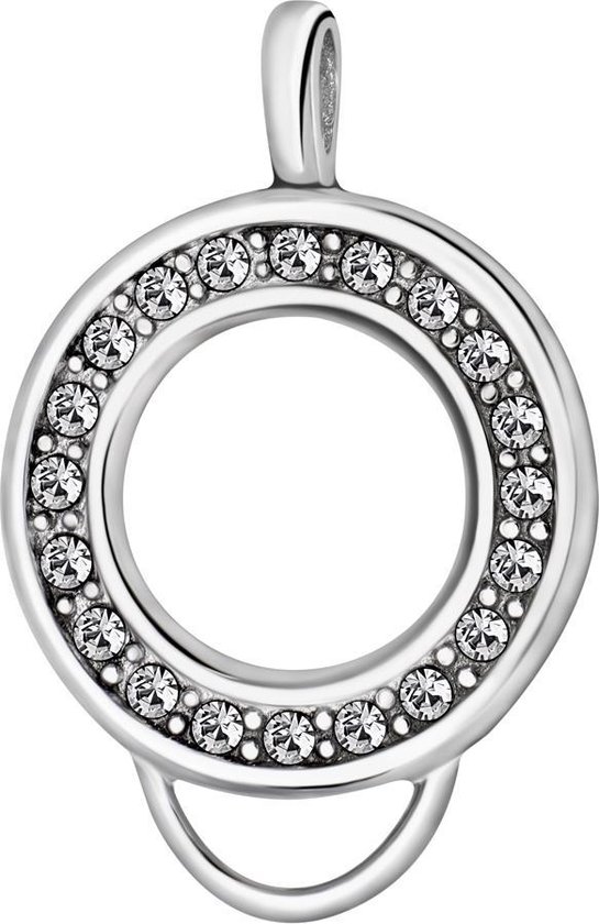 Foto: Tracelet zilveren bedels bedel poes met hartje roze zirkonia 925 sterling zilver pandora compatible met 925 zilver certificaat in leuke cadeauverpakking