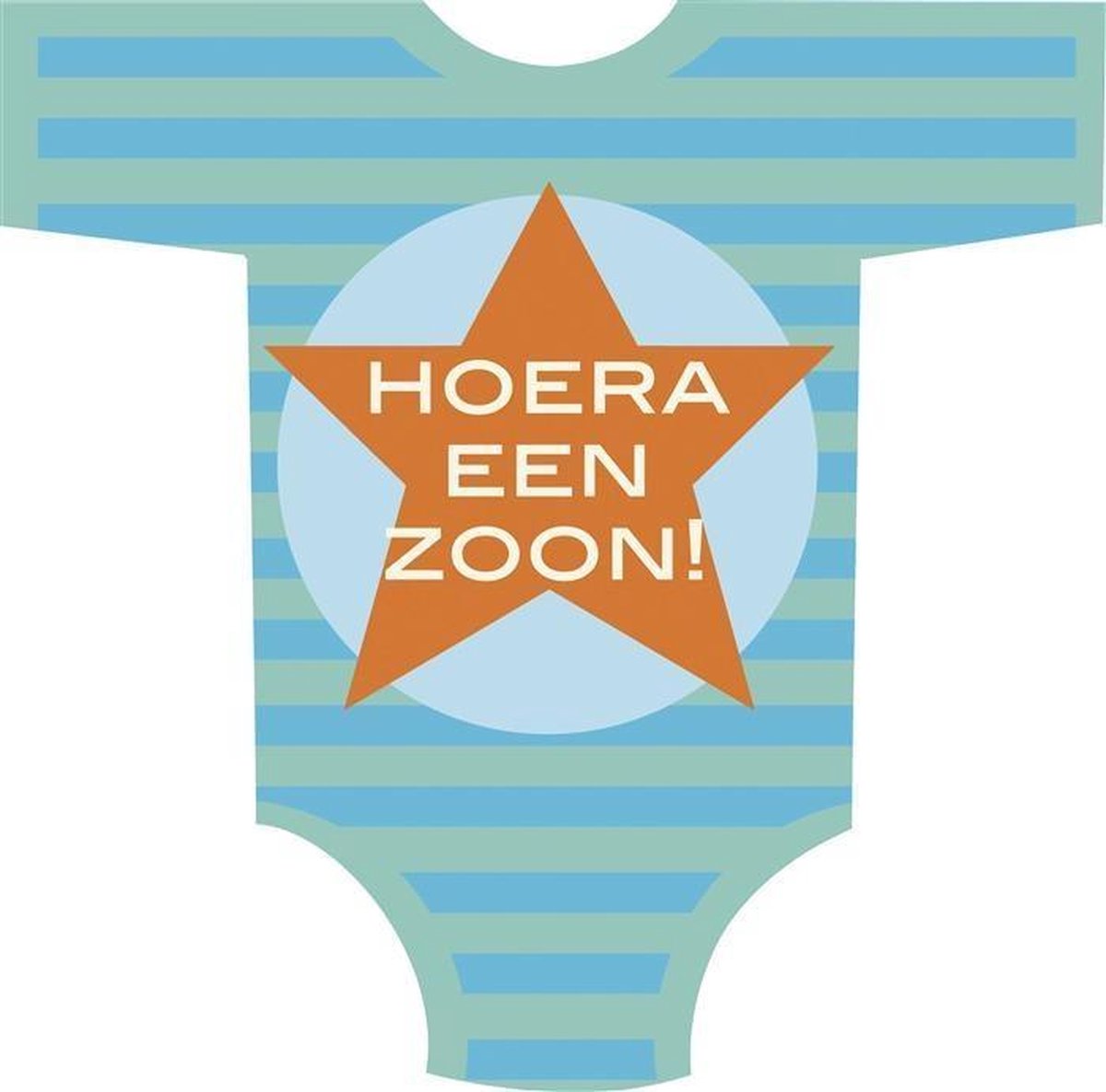 Haza Original Geboortebord 'hoera Een Zoon' 45 X 45 Cm
