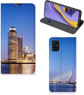Geschikt voor Samsung Galaxy A51 Book Cover Rotterdam