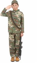 LUCIDA - Soldaten kostuum voor jongens - M 122/128 (7-9 jaar)