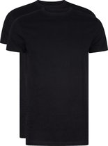RJ Bodywear Everyday - Amsterdam - 2-pack - T-shirt O-hals breed - zwart -  Maat XXXL