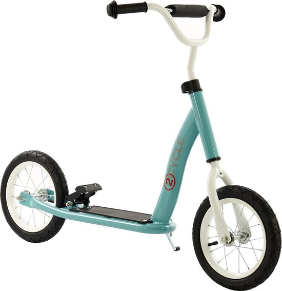 2Cycle Step - Luchtbanden - 12 inch - Turquoise - Autoped - Scooter - 2Cycle