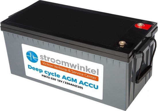 Ik wil niet plaag Compatibel met Stroomwinkel AGM Accu 12V-220Ah (C20) insert M8 | bol.com
